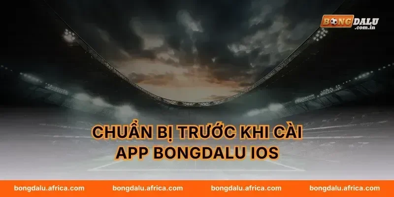 Chuẩn bị trước khi cài app Bongdalu iOS