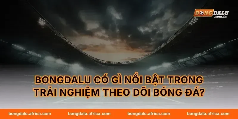 Bongdalu có gì nổi bật trong trải nghiệm theo dõi bóng đá?