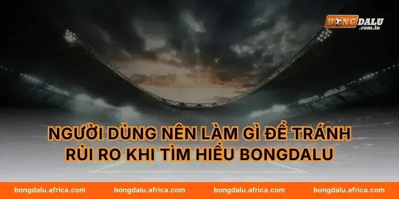 Người dùng nên làm gì để tránh rủi ro khi tìm hiểu Bongdalu