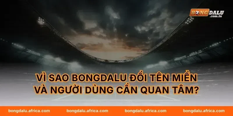 Vì sao Bongdalu đổi tên miền và người dùng cần quan tâm?