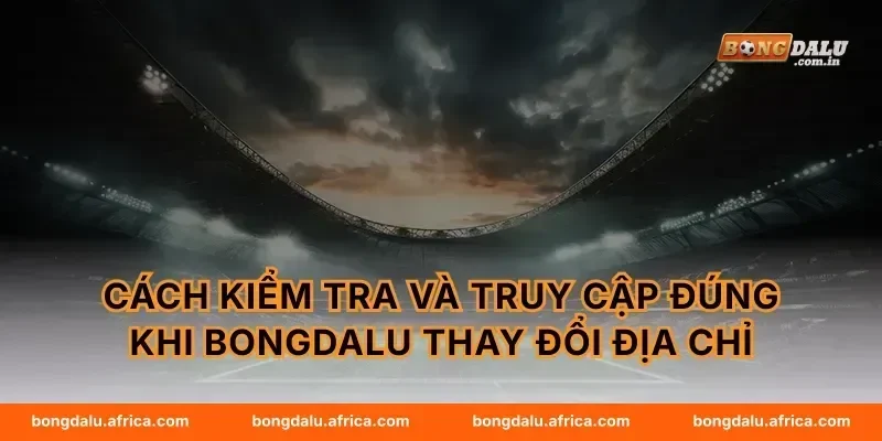 Cách kiểm tra và truy cập đúng khi Bongdalu thay đổi địa chỉ